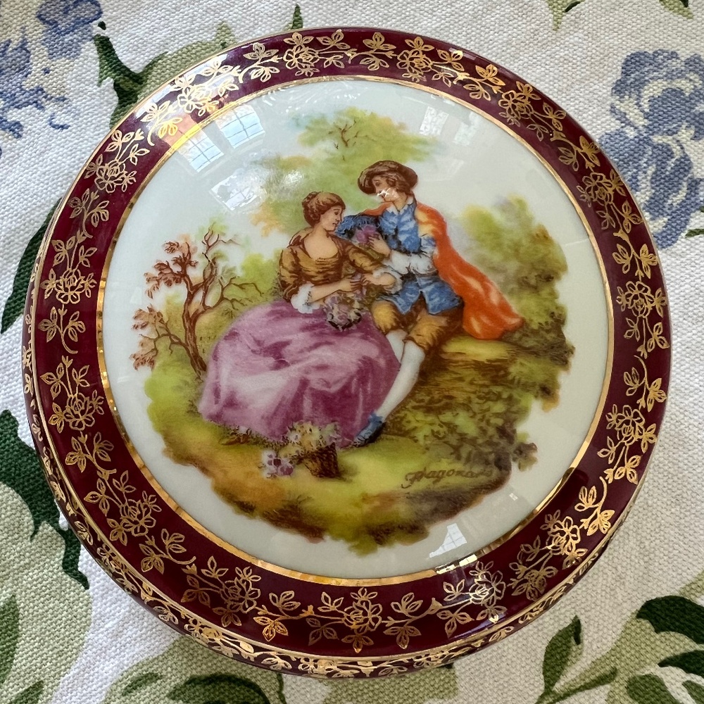 Vintage Limoges Trinket Box